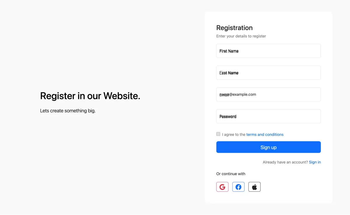 bootstrap-signup-page